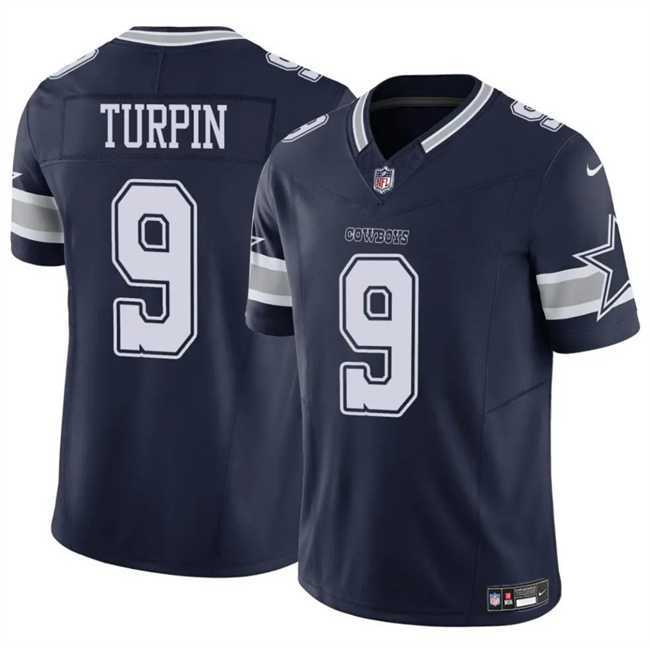 Men & Women & Youth Dallas Cowboys #9 KaVontae Turpin Navy 2023 F.U.S.E Vapor Untouchable Limited Stitched Jersey